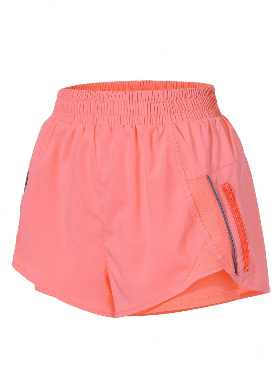 Short Fitness com Bolso e Zíper