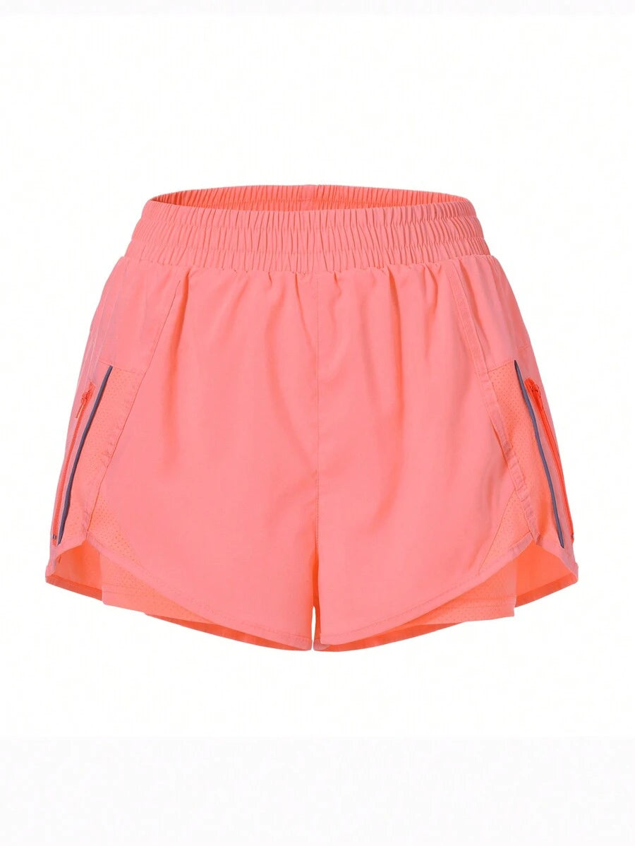 Short Fitness com Bolso e Zíper