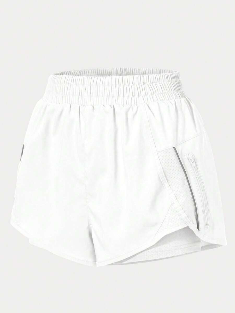 Short Fitness com Bolso e Zíper