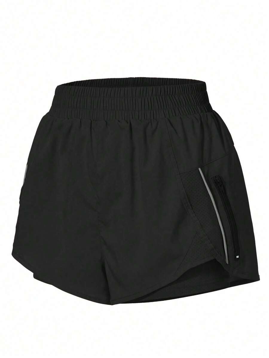 Short Fitness com Bolso e Zíper