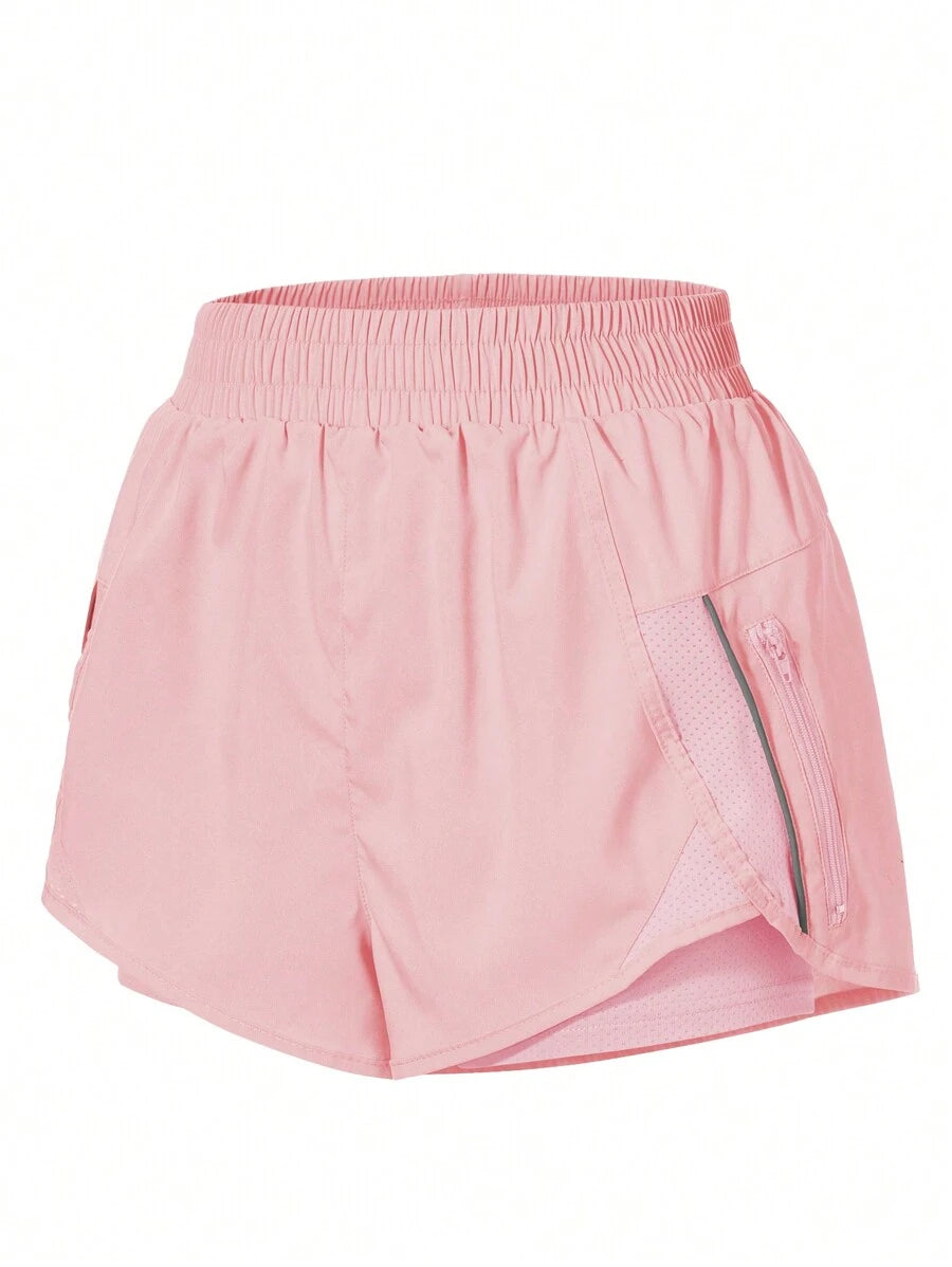 Short Fitness com Bolso e Zíper