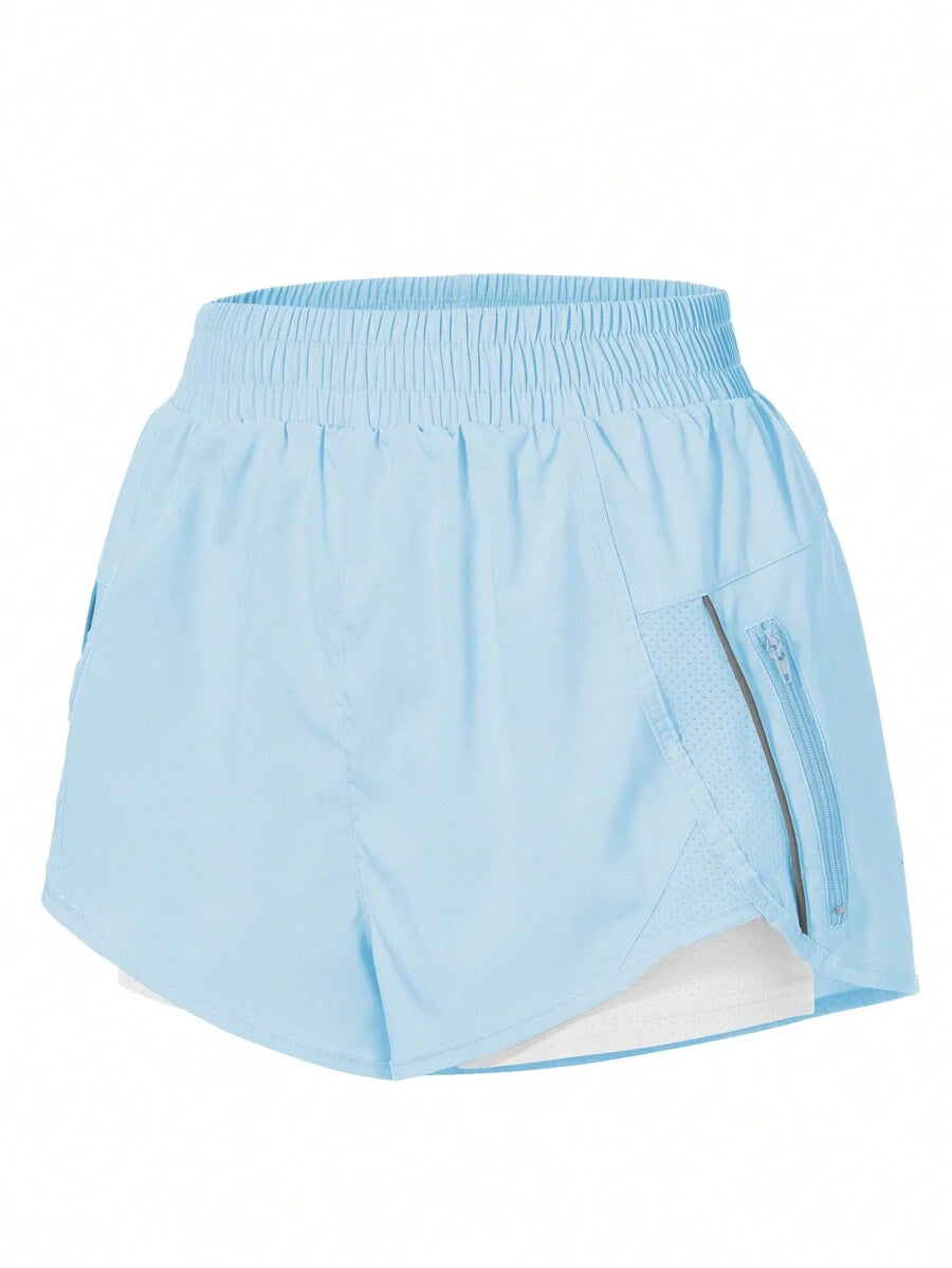 Short Fitness com Bolso e Zíper