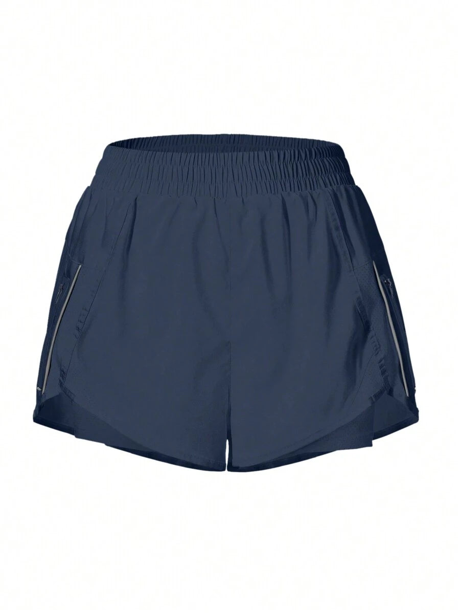 Short Fitness com Bolso e Zíper
