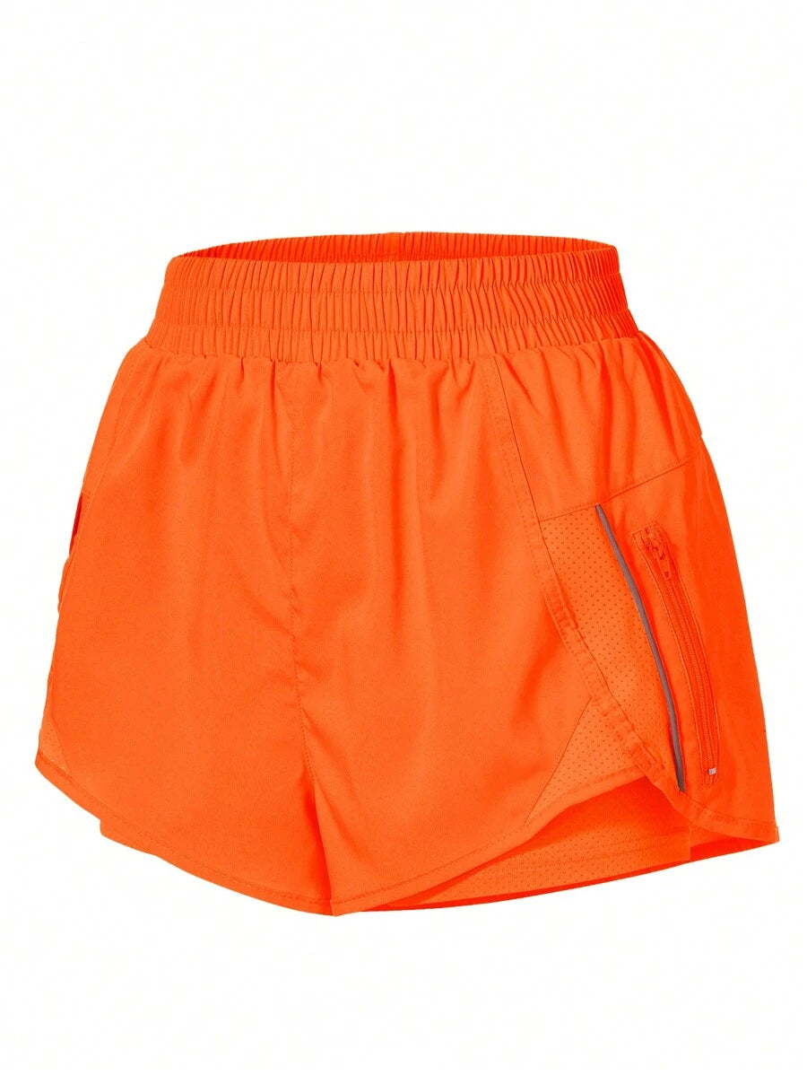 Short Fitness com Bolso e Zíper