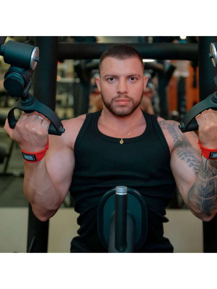 Par de Straps de Algodão para Musculação