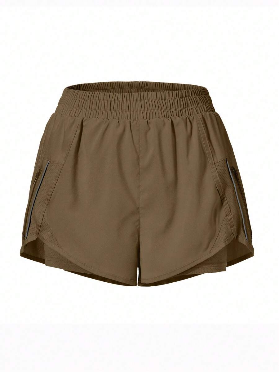 Short Fitness com Bolso e Zíper