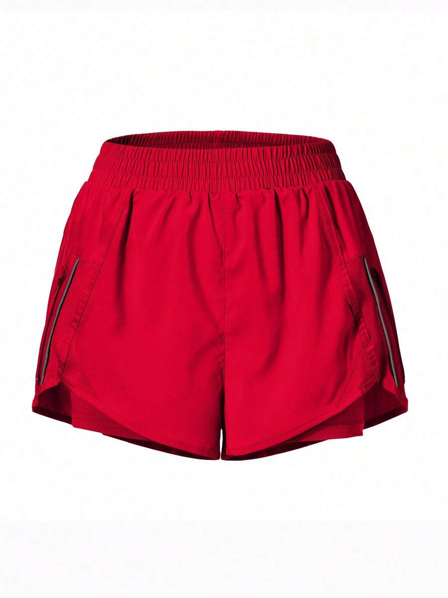 Short Fitness com Bolso e Zíper