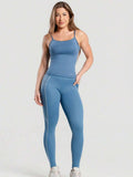 Conjunto Legging e Regata Azul