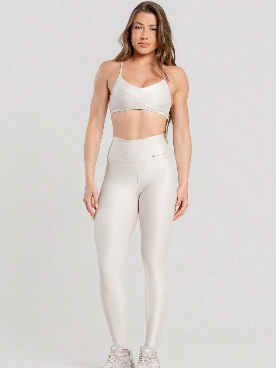 Conjunto Legging e Top Canelado