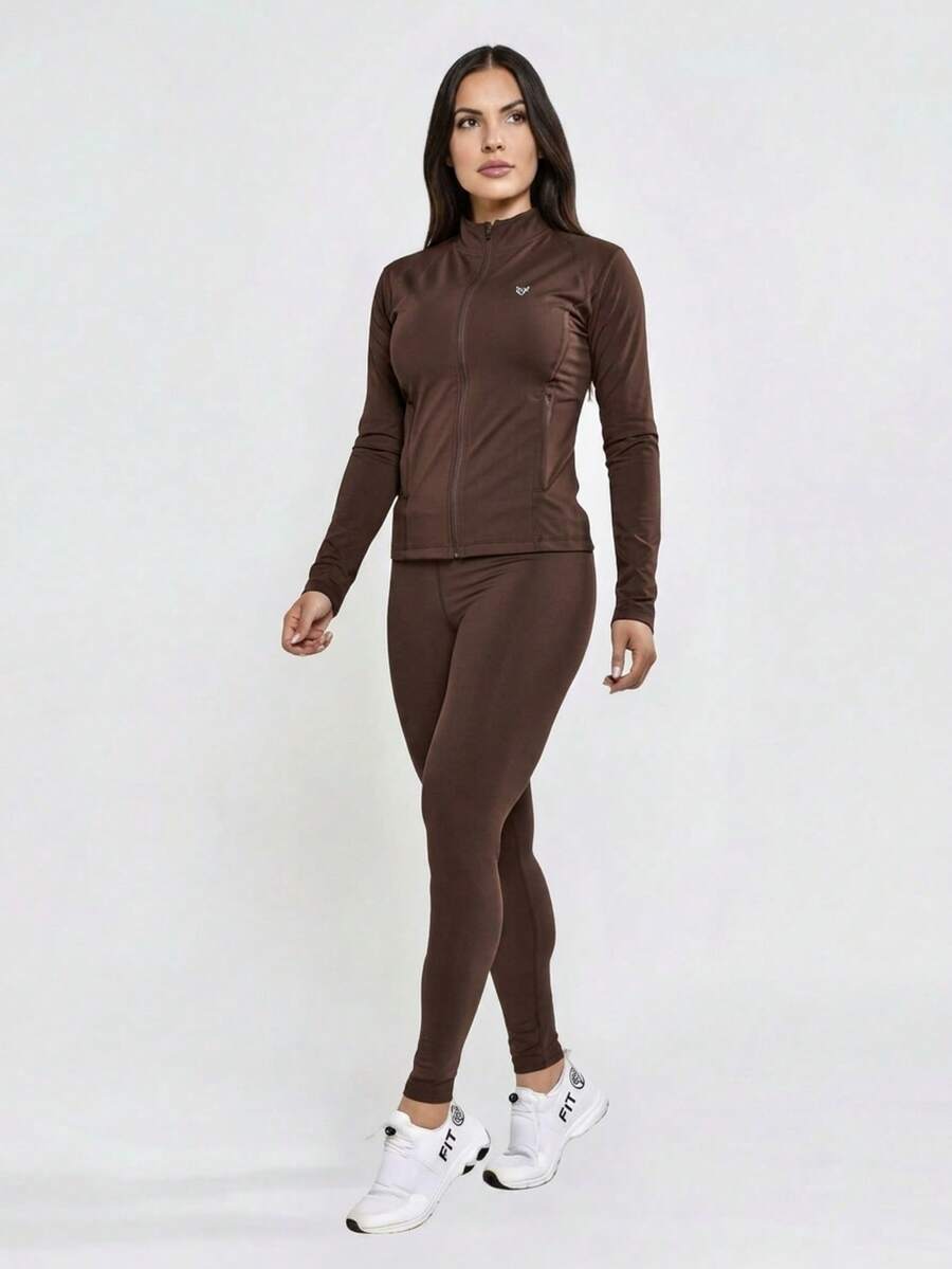 Kit 3 Peças Jaqueta, Top e Legging