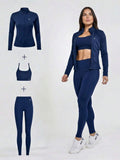 Kit 3 Peças Jaqueta, Top e Legging