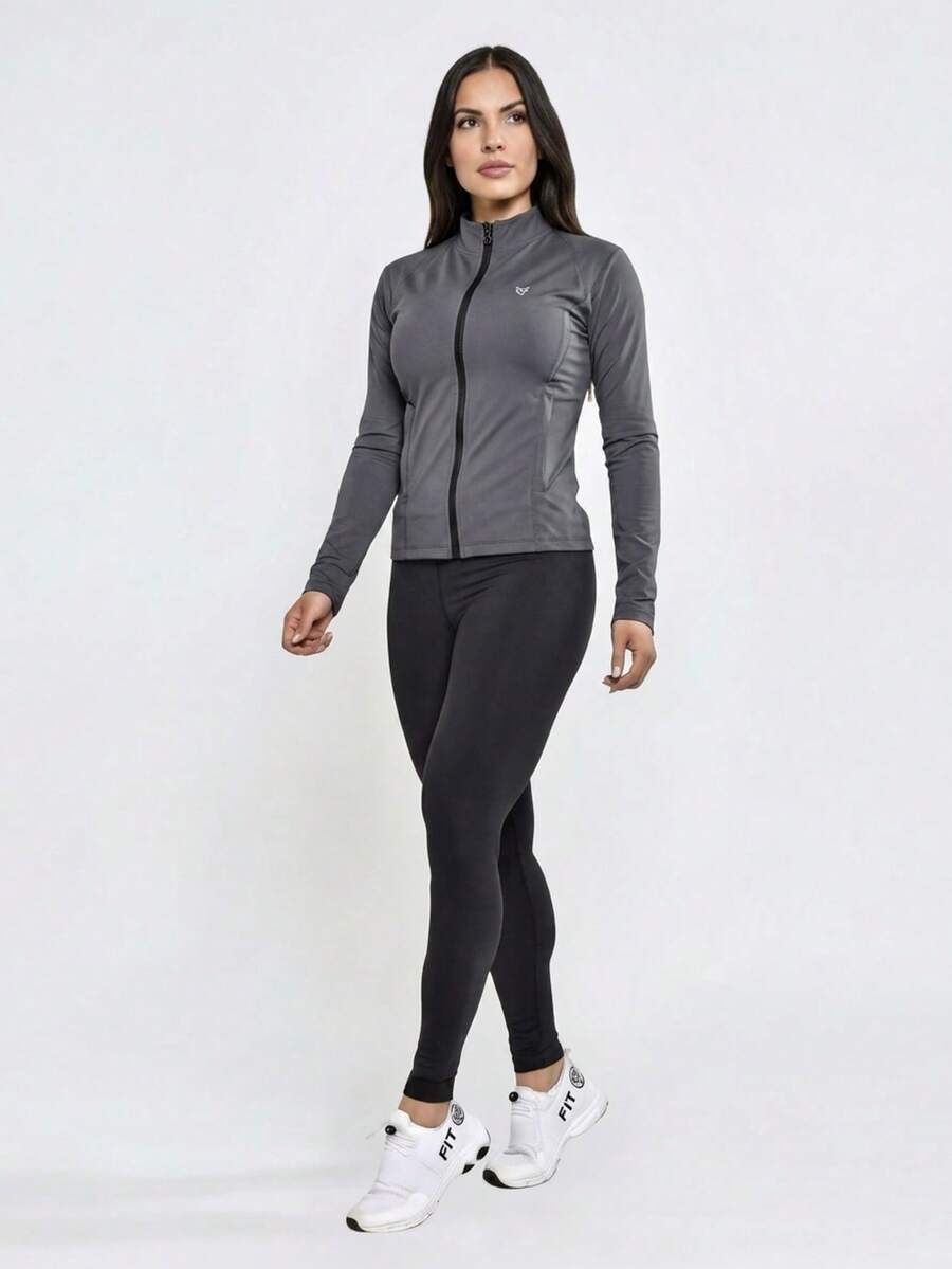 Kit 3 Peças Jaqueta, Top e Legging