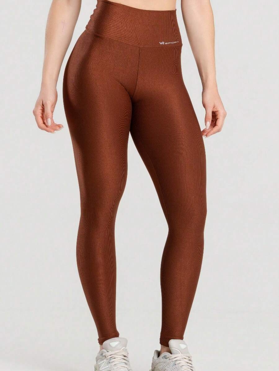 Conjunto Legging e Top Marrom Canelado