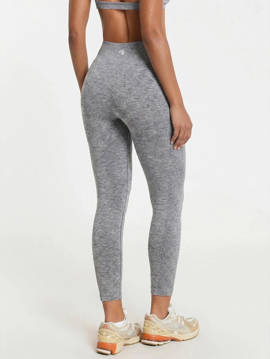 Legging Cintura Alta Canelada Sem Costura