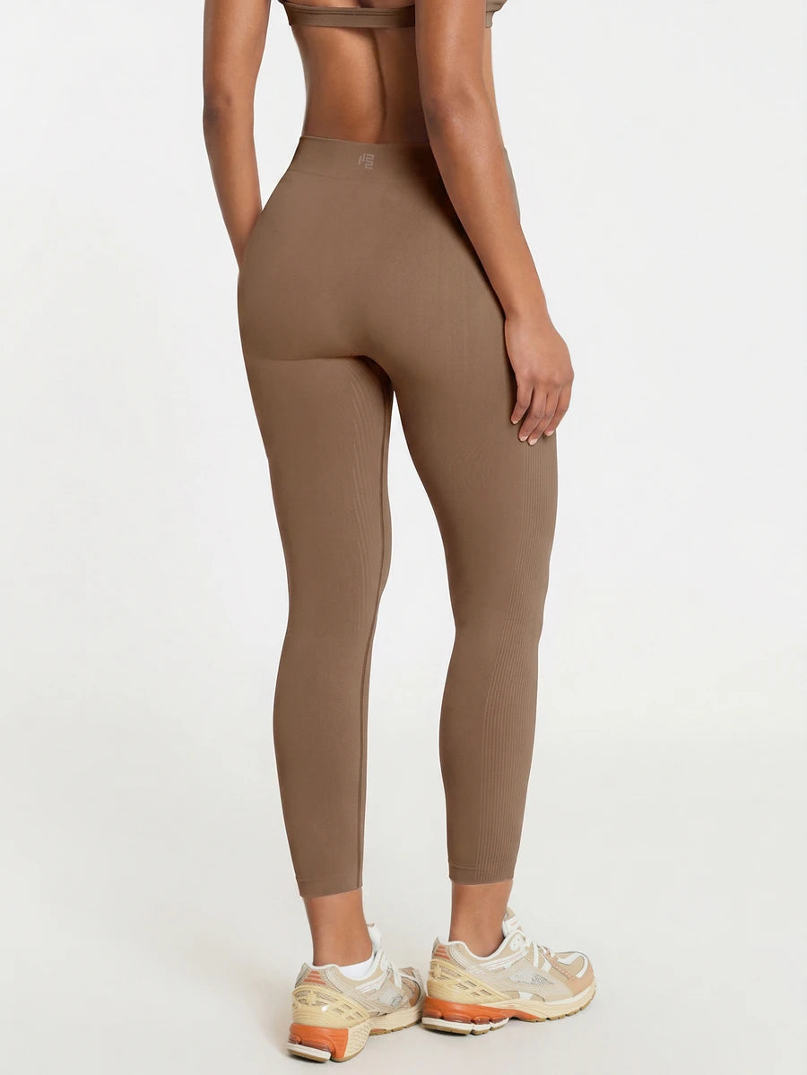 Legging Cintura Alta Canelada Sem Costura