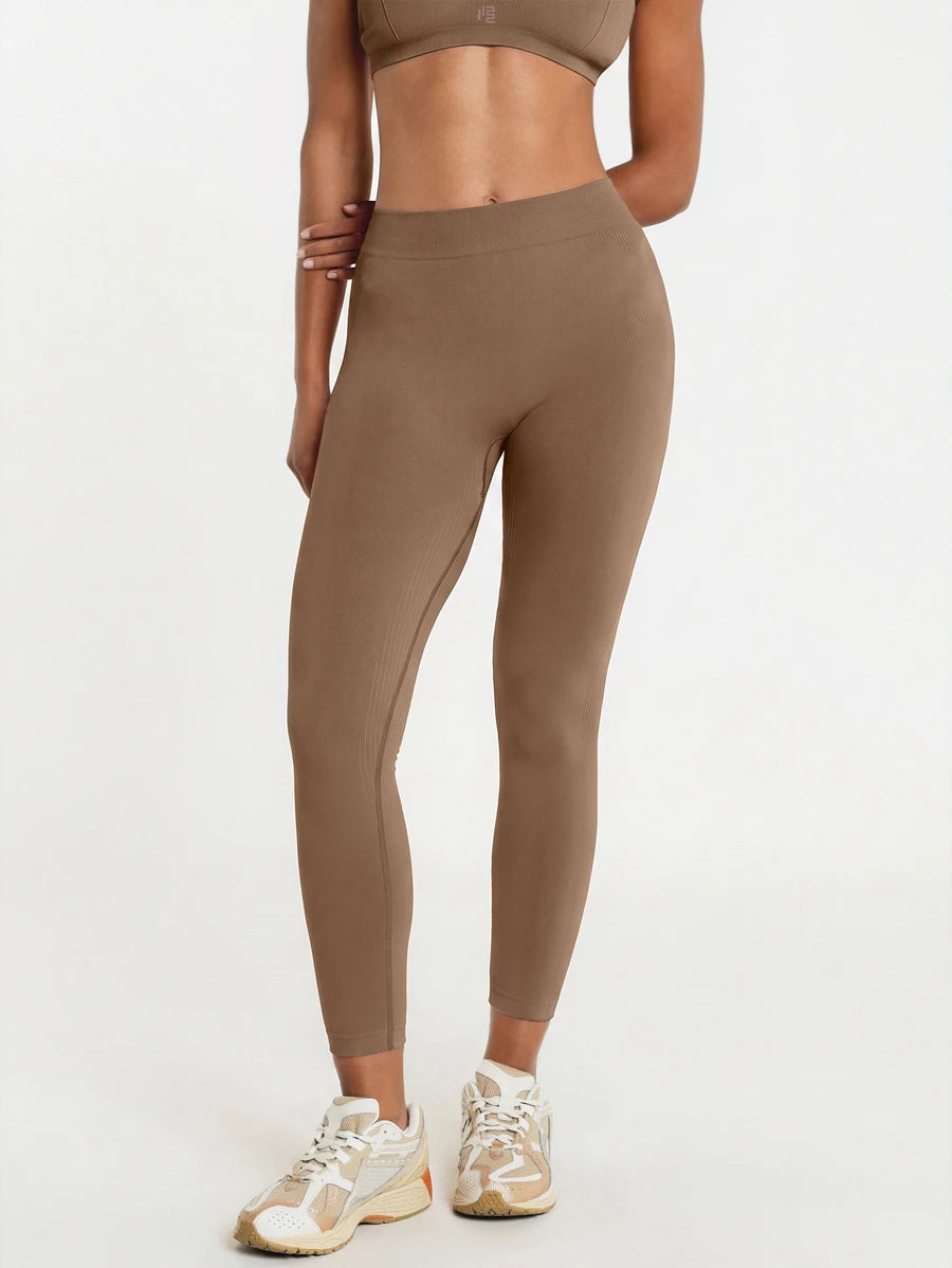 Legging Cintura Alta Canelada Sem Costura