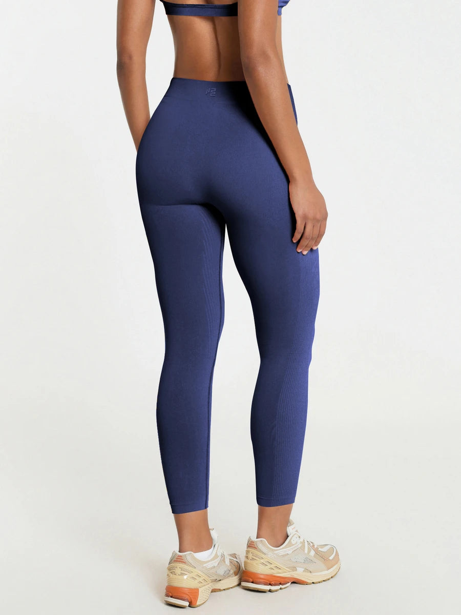 Legging Cintura Alta Canelada Sem Costura