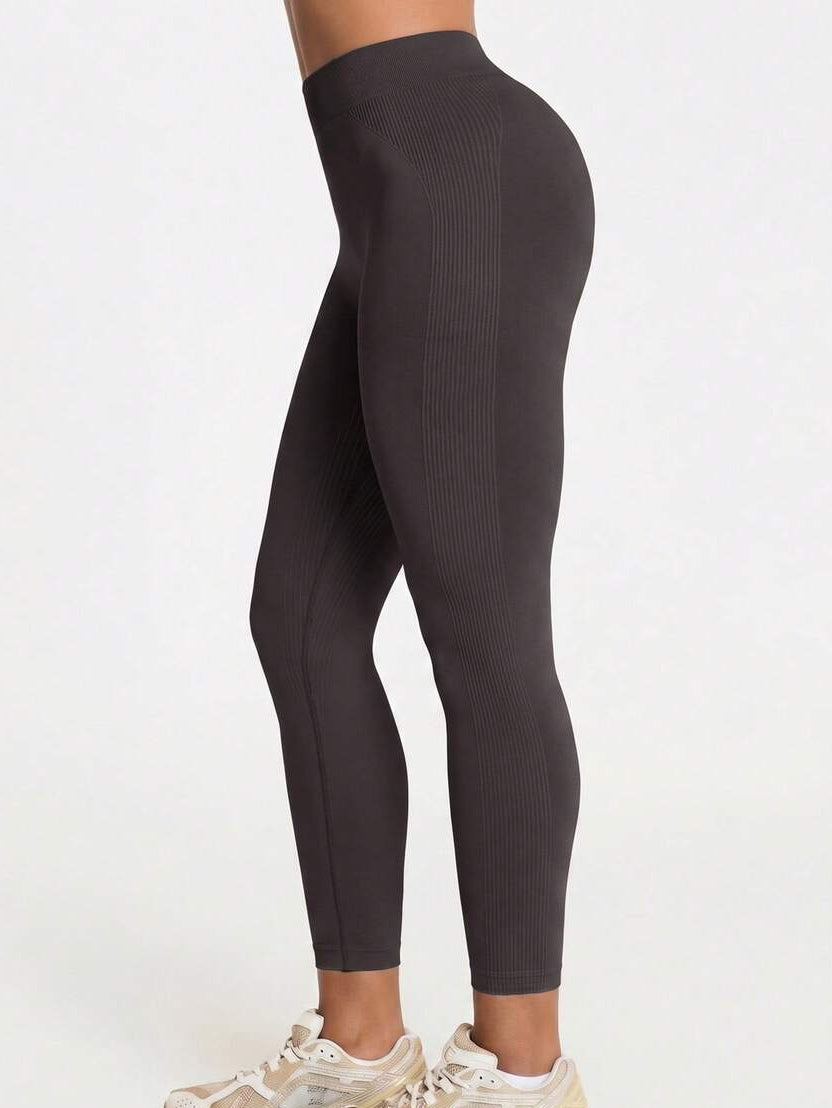 Legging Cintura Alta Canelada Sem Costura