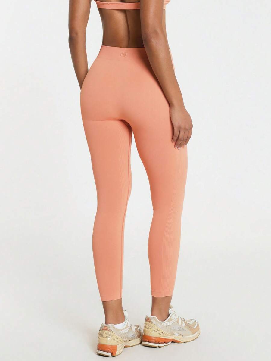 Legging Cintura Alta Canelada Sem Costura