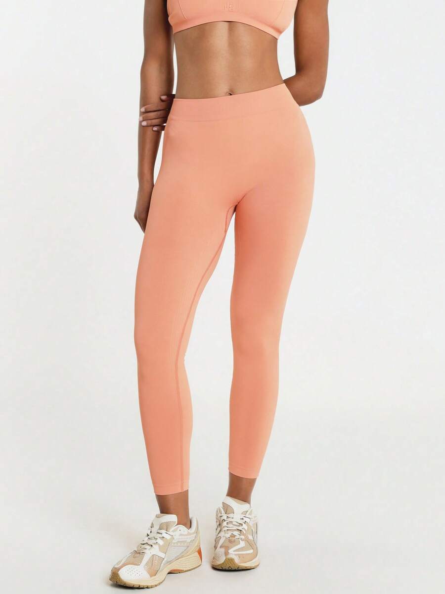 Legging Cintura Alta Canelada Sem Costura