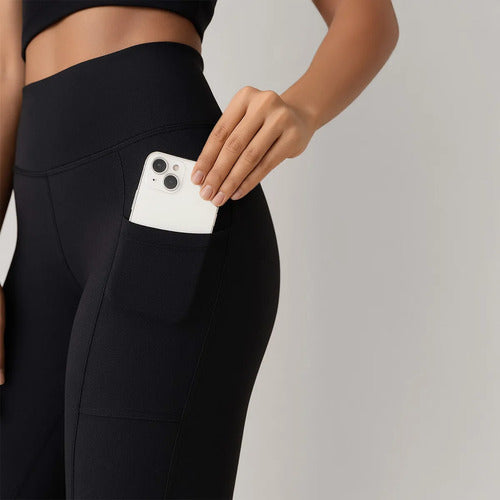 Kit 3 Leggings Cintura Alta com Bolso