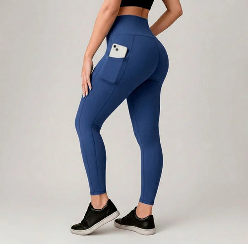 Kit 3 Leggings Cintura Alta com Bolso