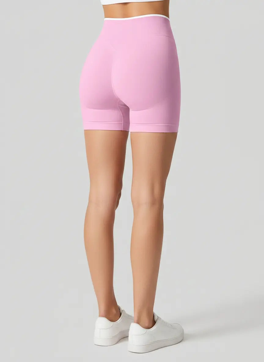 Short Esportivo Cós Contrastante Costas Franzida tn61r8-45.myshopify.com