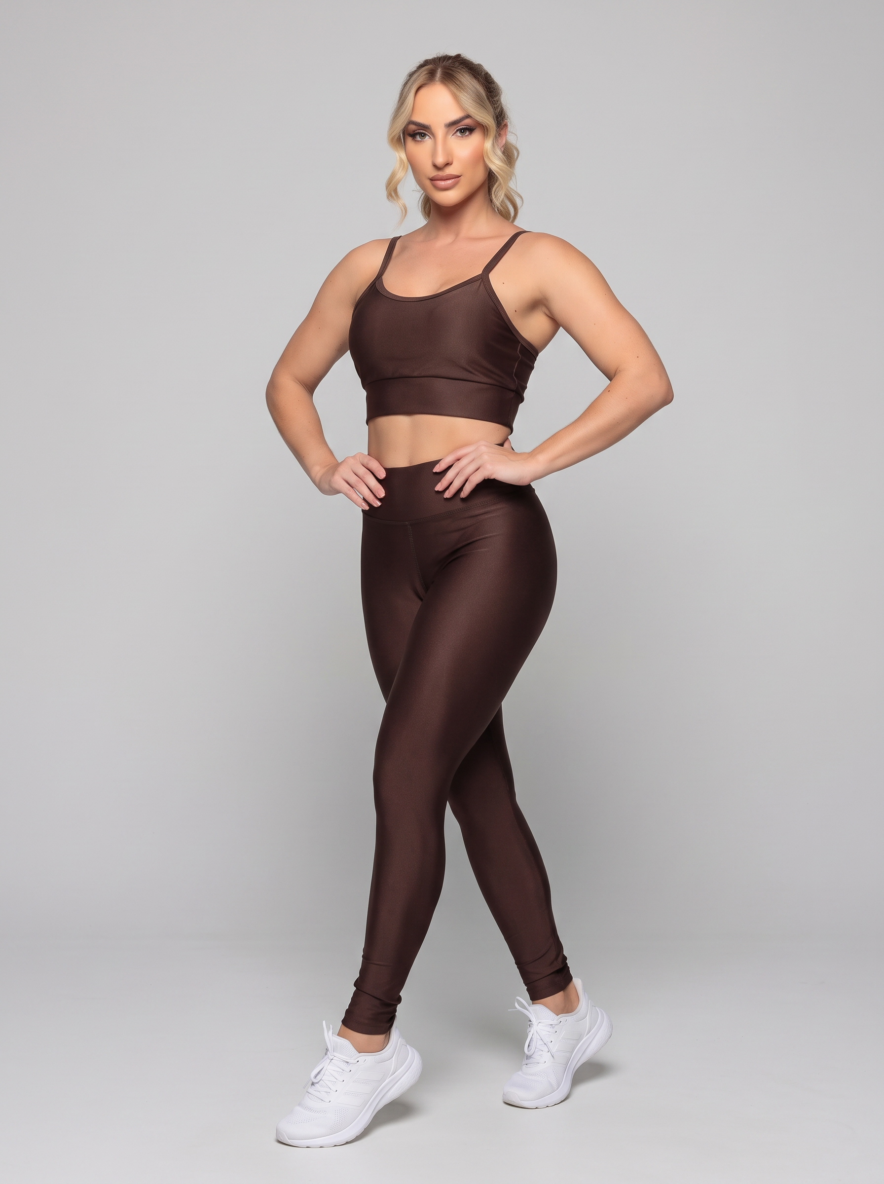 Kit 3 Peças Legging, Top e Short