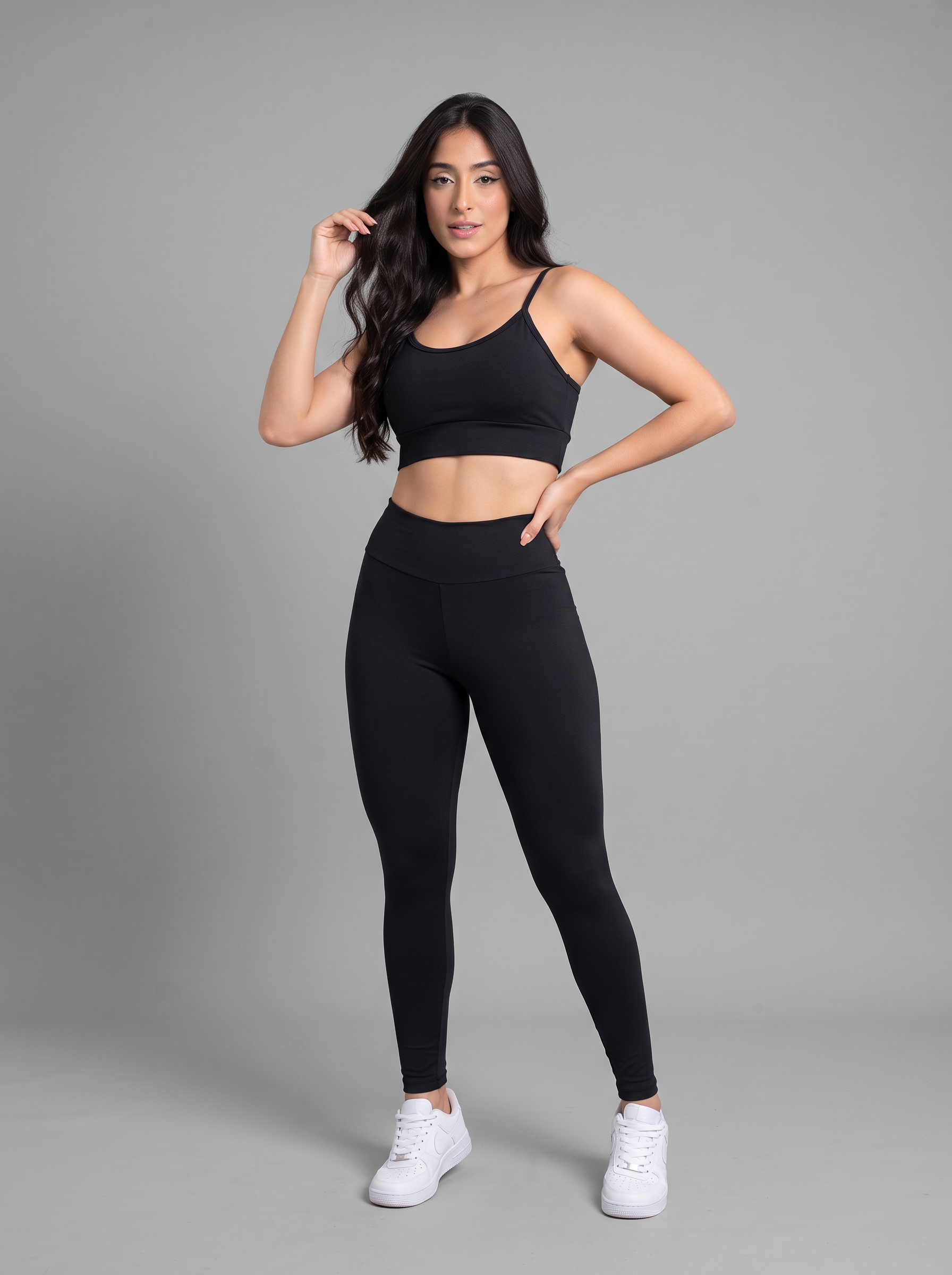 Kit 3 Peças Legging, Top e Short