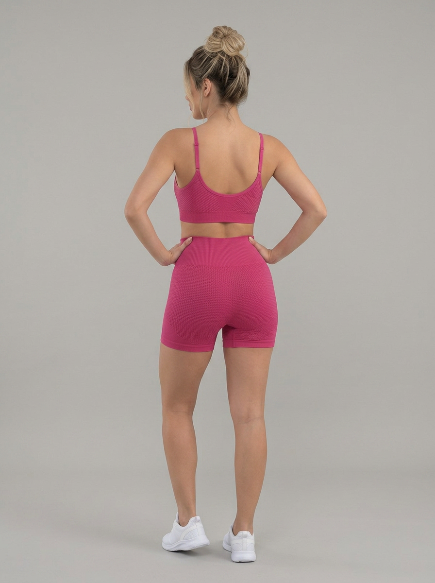 Conjunto Fitness Short e Top Sem Costura