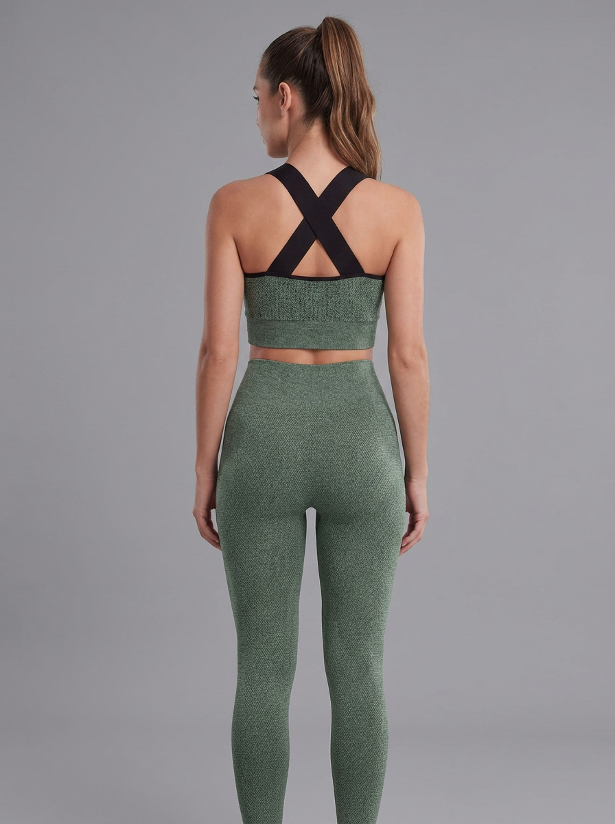 Conjunto Fitness Top e Legging Microfibra
