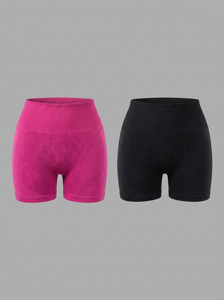 Kit 2 Shorts Fitness Sem Costura