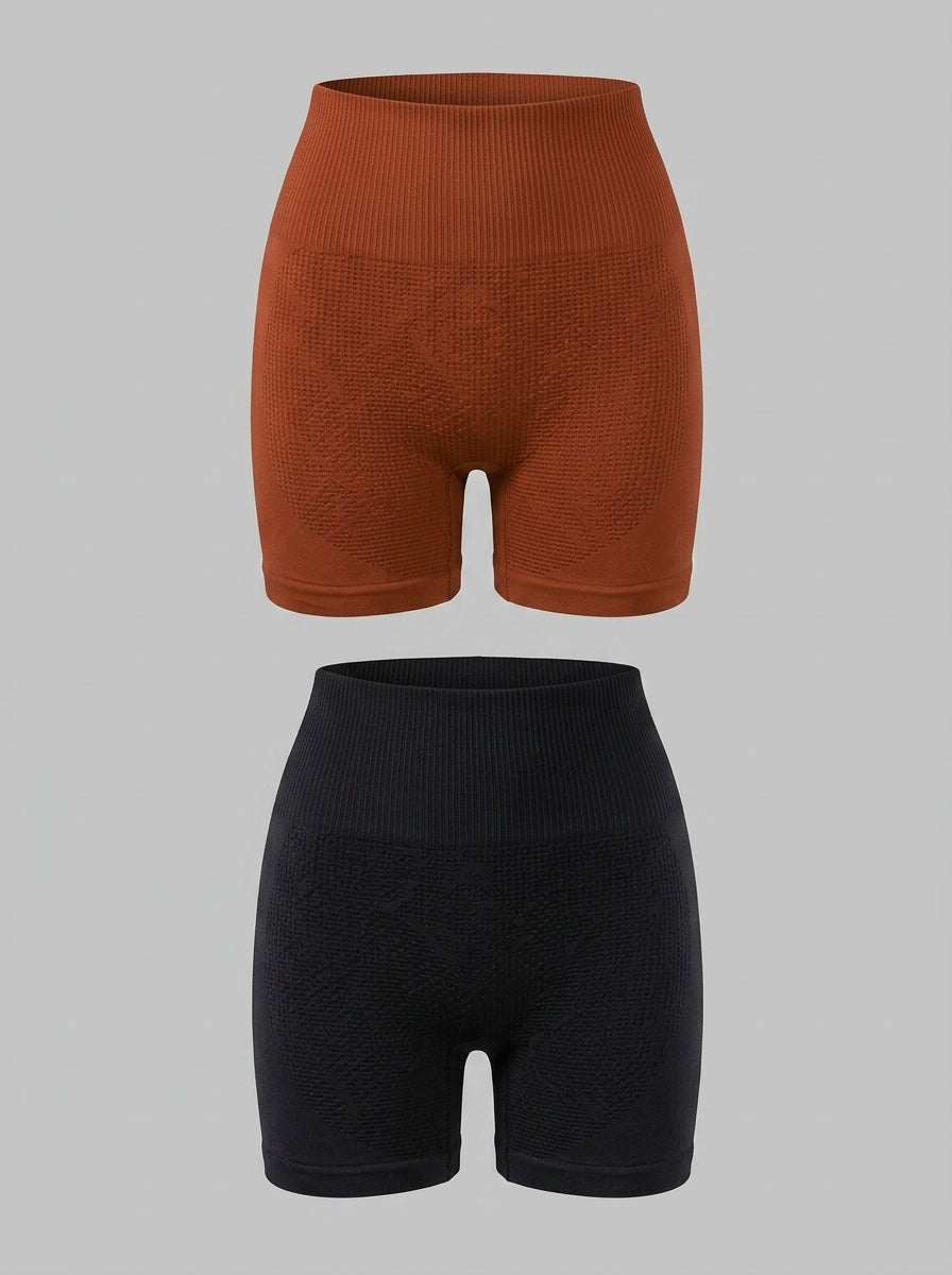 Kit 2 Shorts Fitness Sem Costura