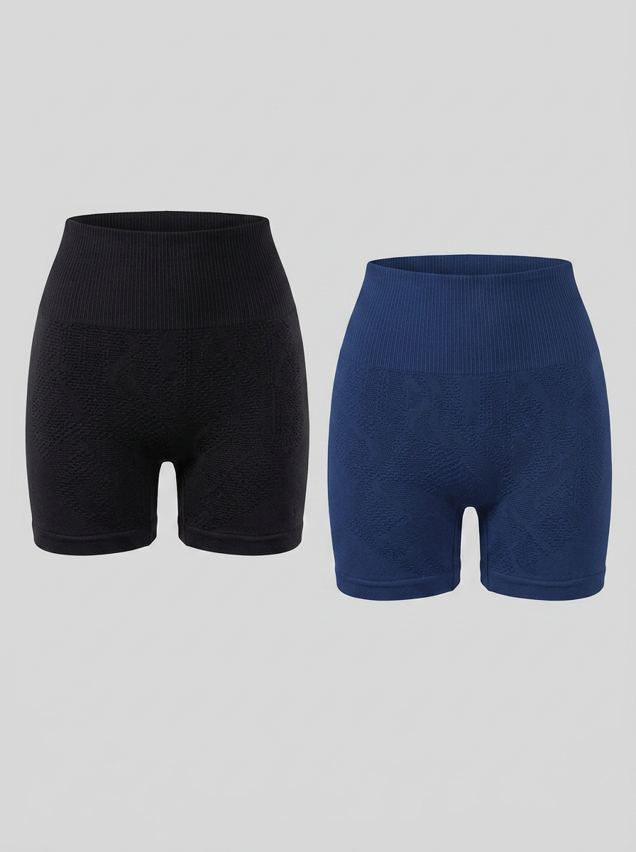 Kit 2 Shorts Fitness Sem Costura