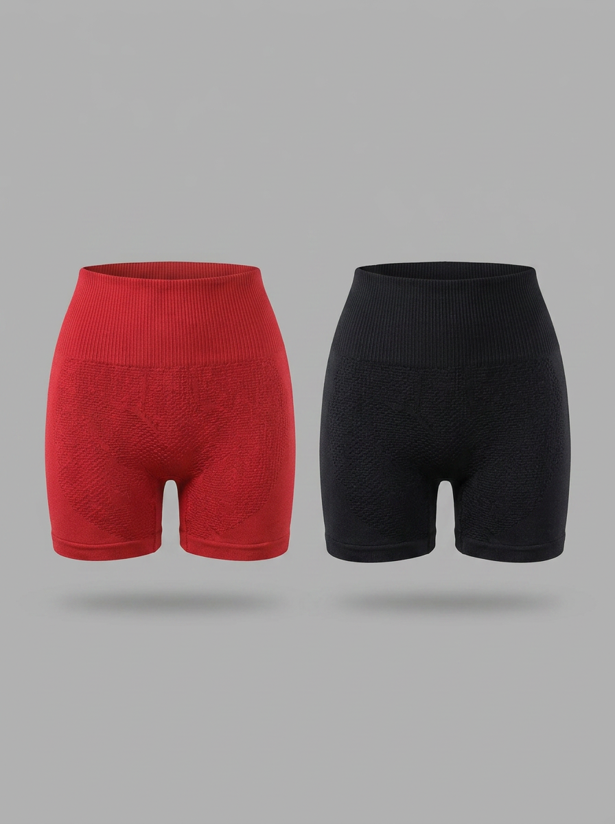 Kit 2 Shorts Fitness Sem Costura