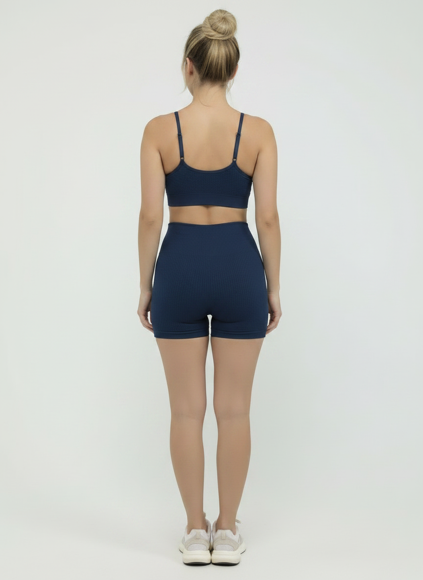 Conjunto Fitness Short e Top Sem Costura
