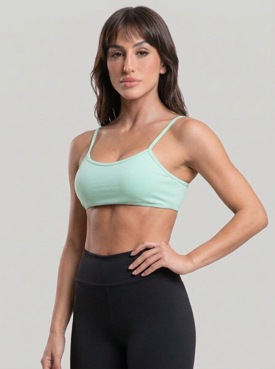 Top Fitness Costa Nua Alça Fina