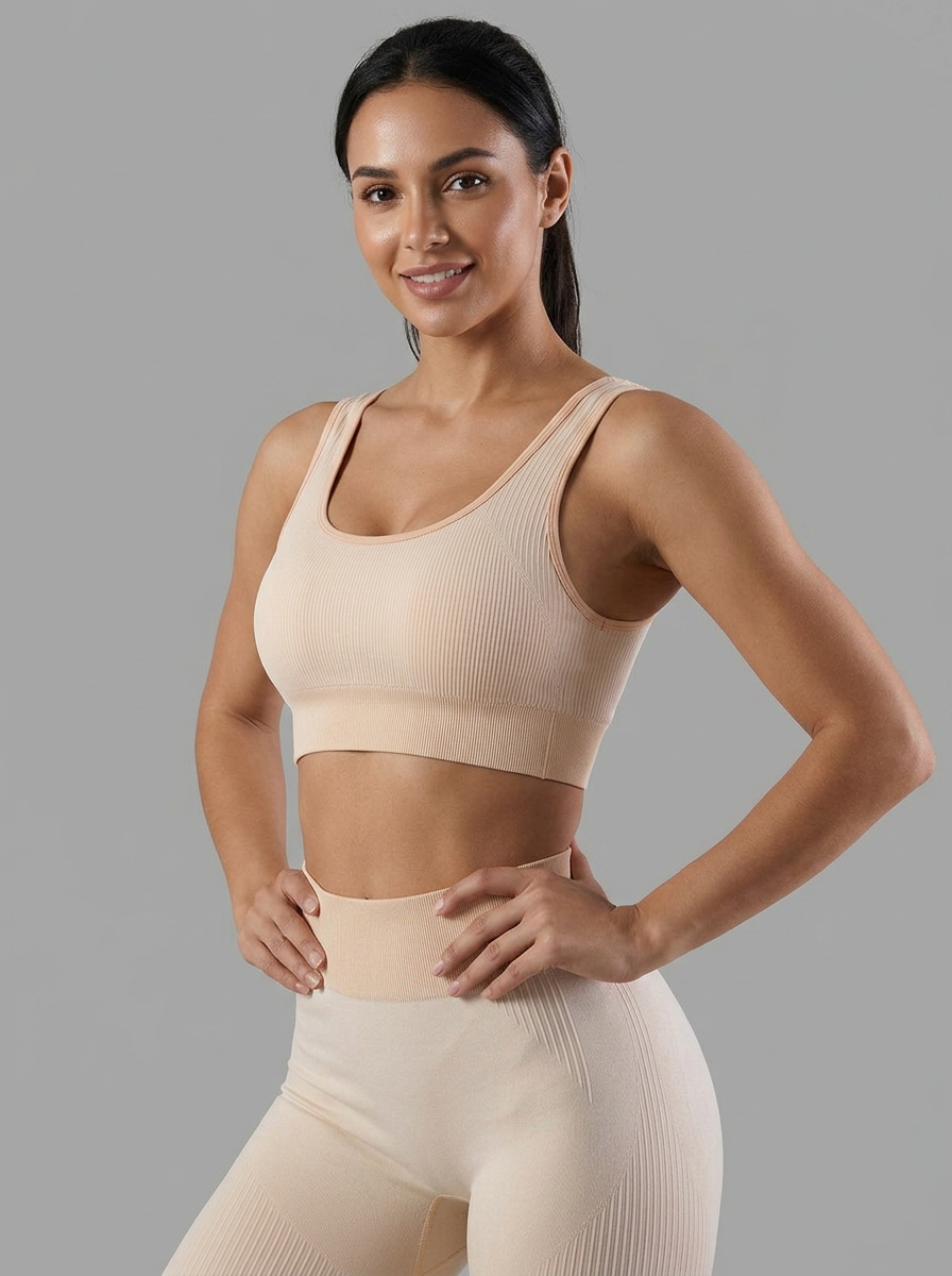 Conjunto Fitness Top e Shorts Canelado