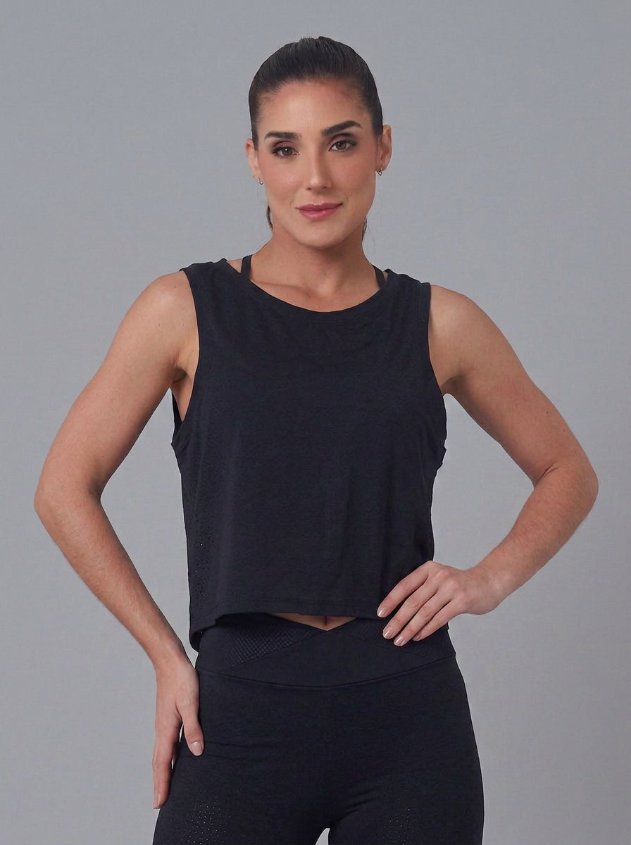 Regata Cropped Fitness Telada