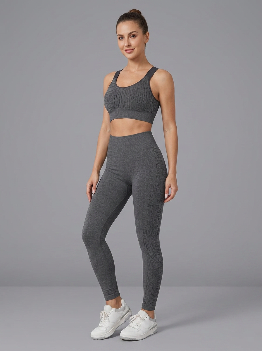 Conjunto Fitness Top e Legging Microfibra