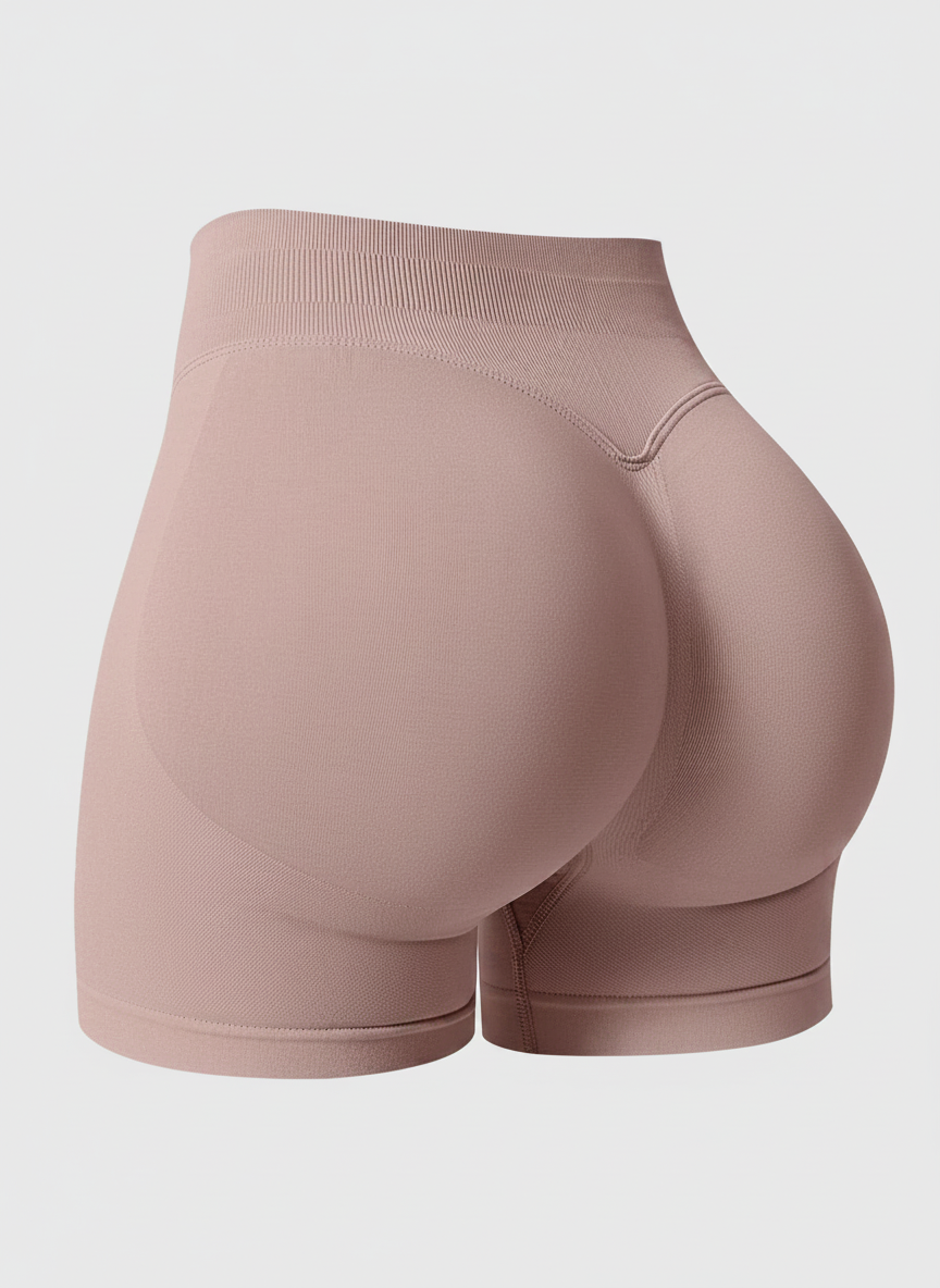 Short Esportivo Cós Contrastante Costas Franzida