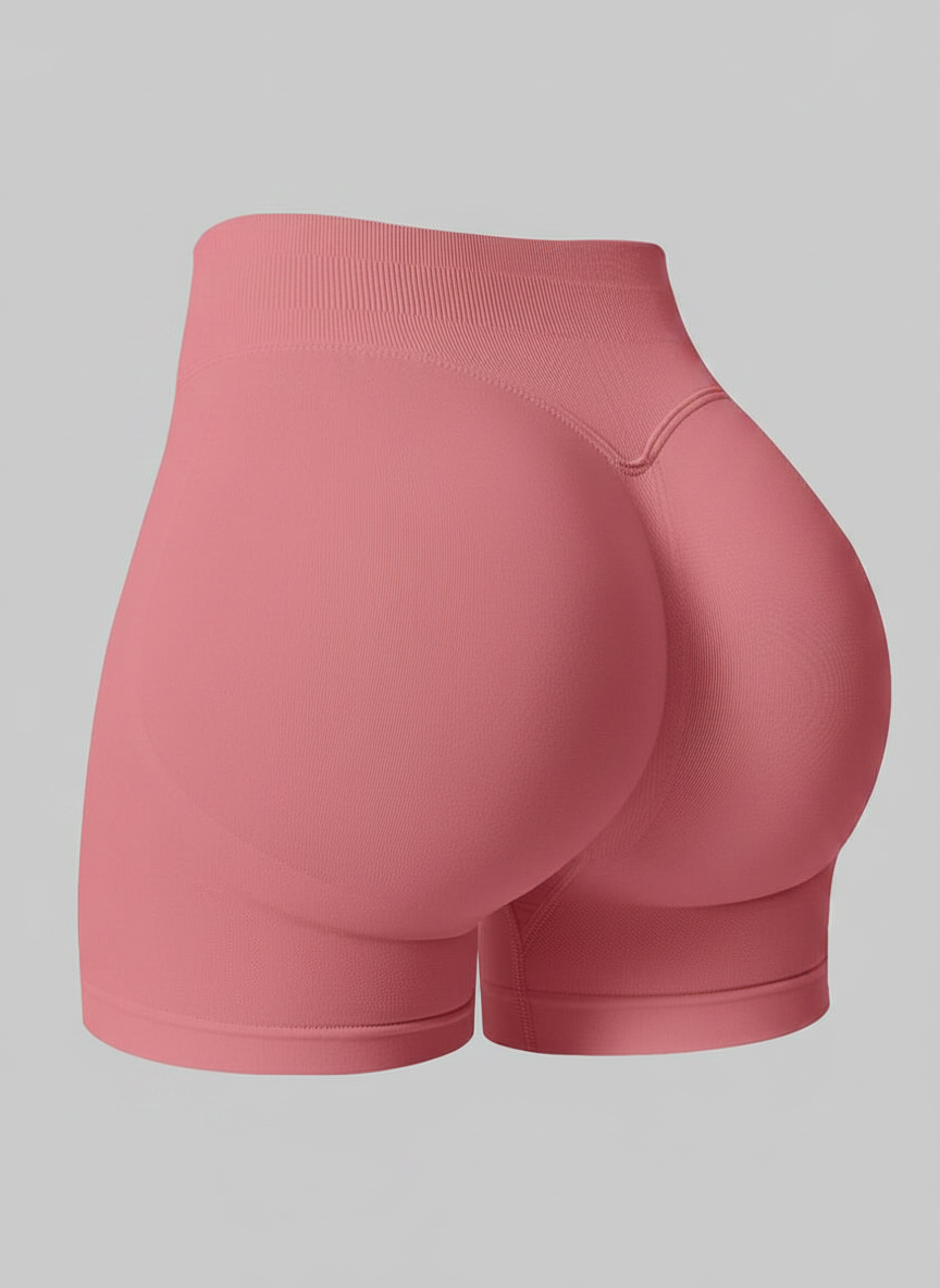 Short Esportivo Cós Contrastante Costas Franzida