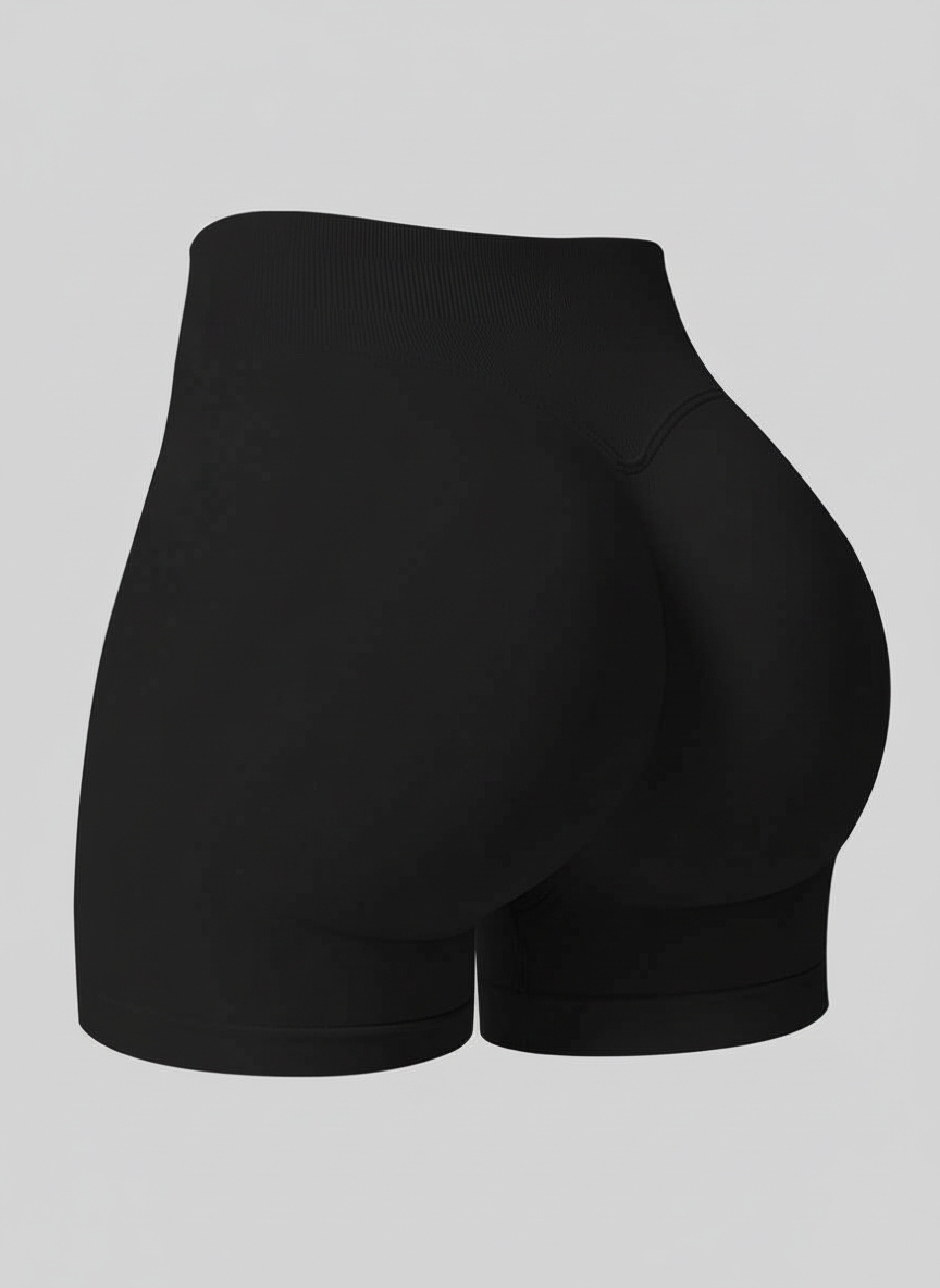 Short Esportivo Cós Contrastante Costas Franzida
