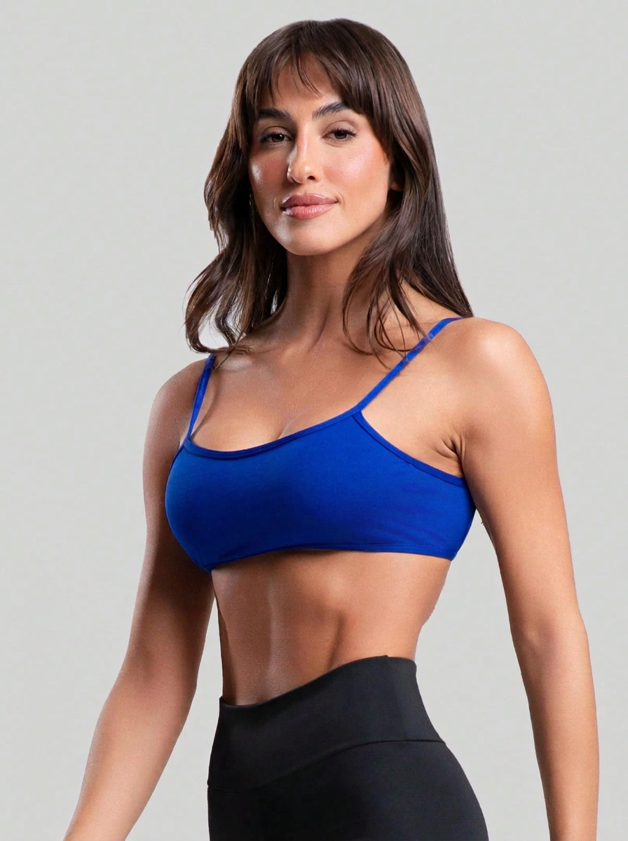 Top Fitness Costa Nua Alça Fina