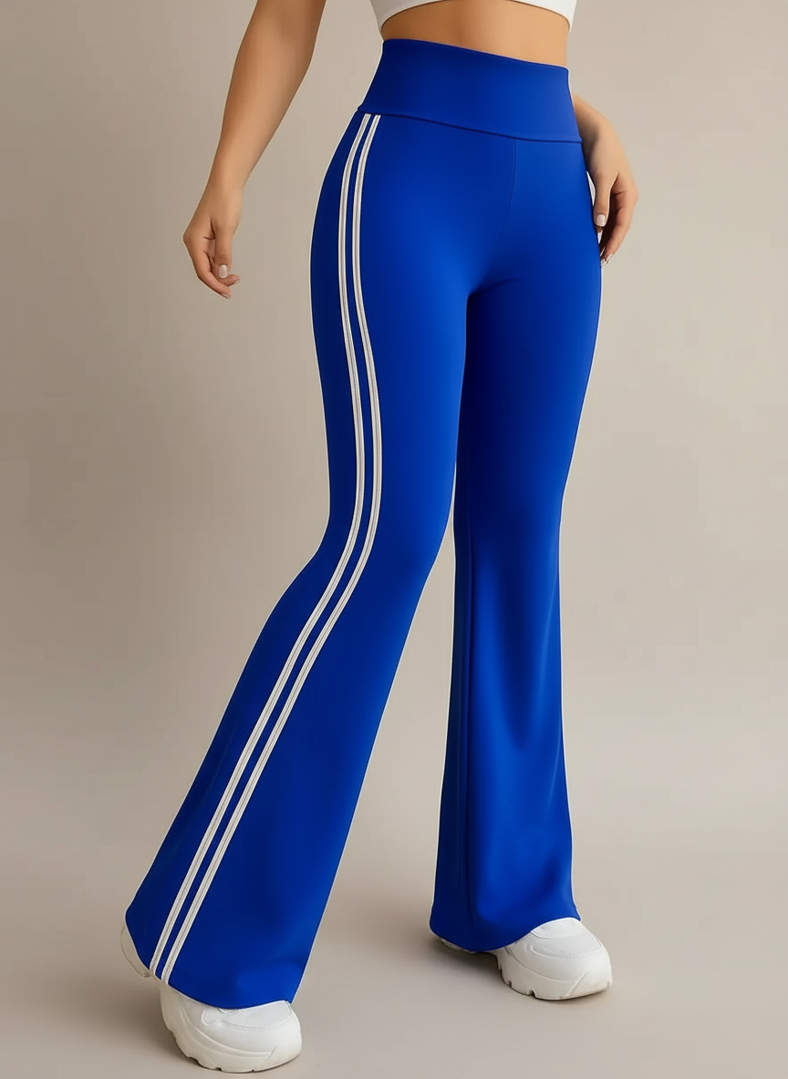 Calça Flare Bailarina Listrada