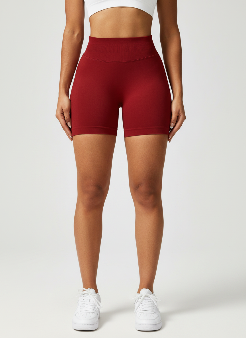 Short Esportivo Cós Contrastante Costas Franzida