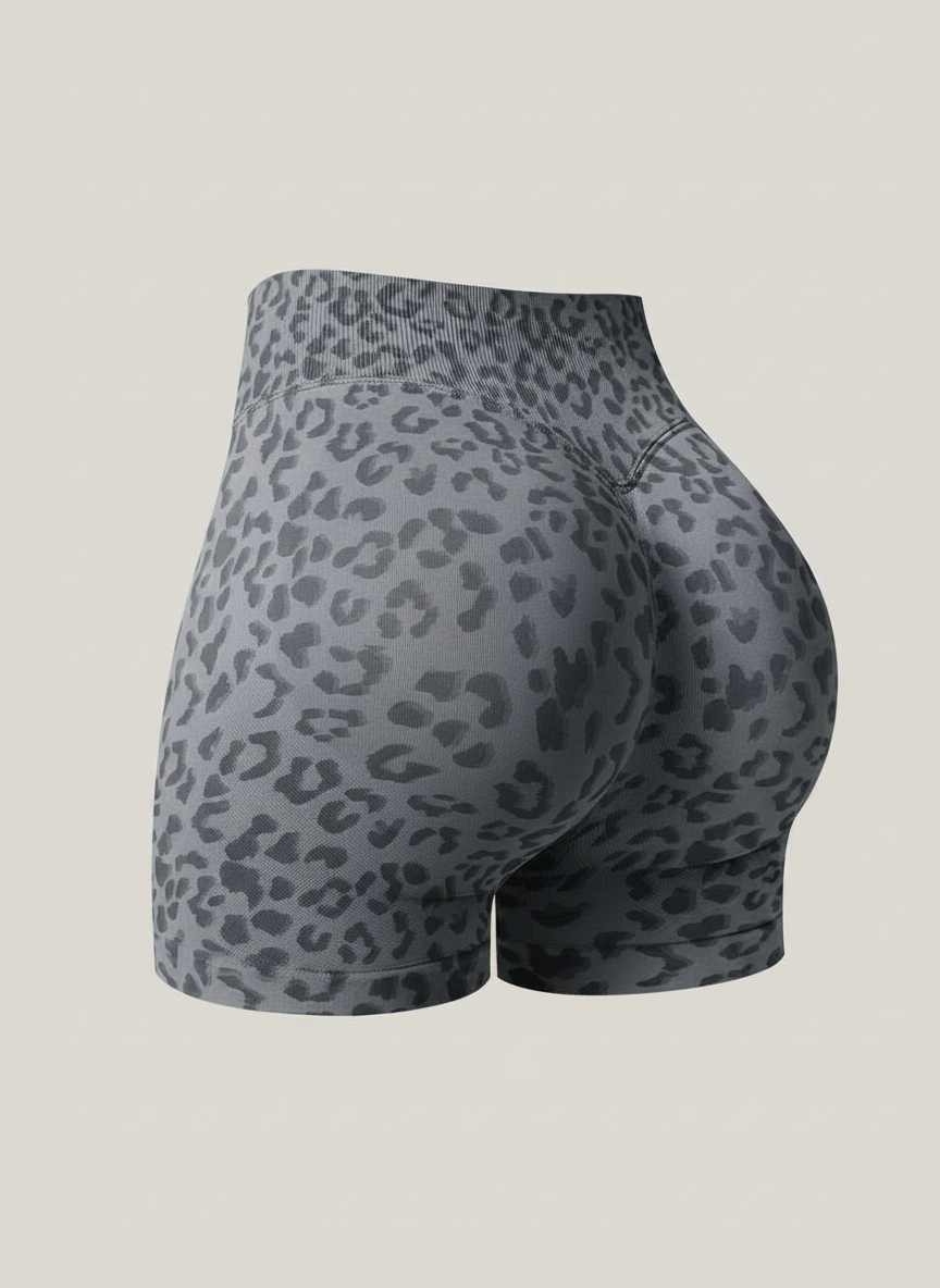 Short Esportivo Cós Contrastante Costas Franzida