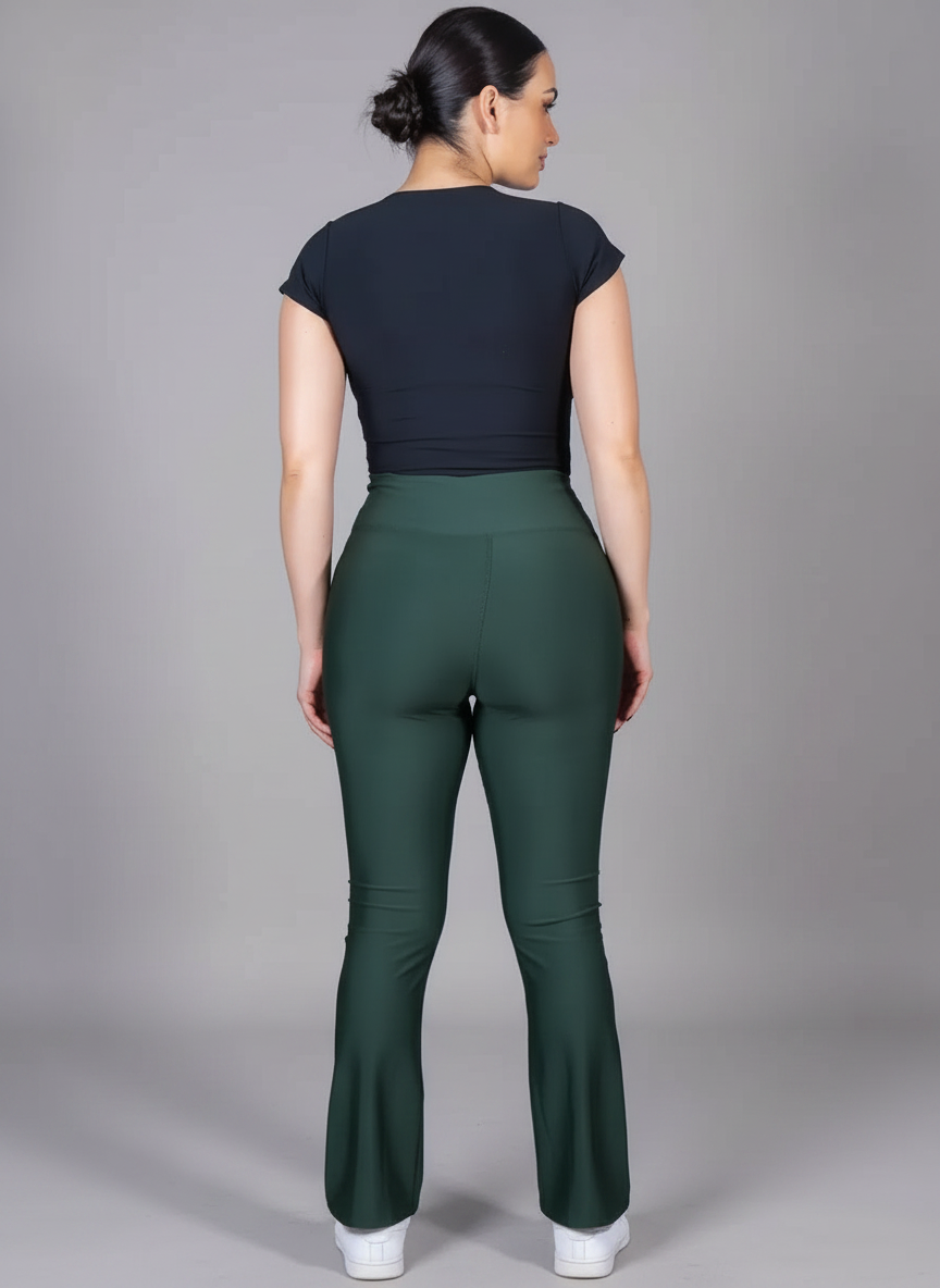 Kit 3 Leggings Flare Boca de Sino