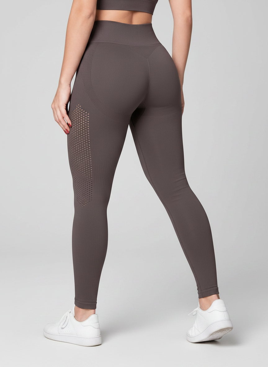 Legging Cintura Alta Microfuros