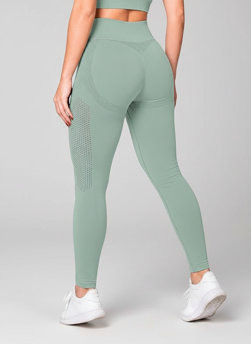 Legging Cintura Alta Microfuros